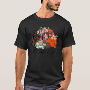 Fall Pumpkins Leopard It's Fall Y'all Leopard Pump T-Shirt