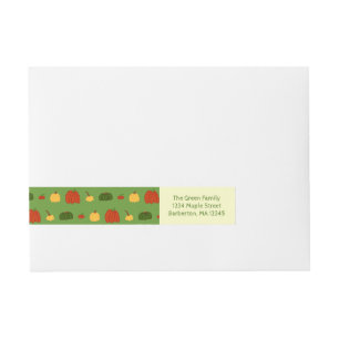 Fall Pumpkins: Return Address Labels #2