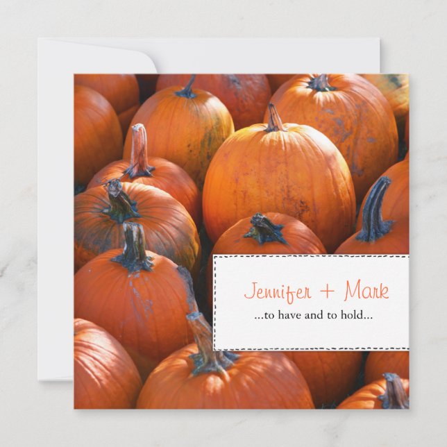 Fall Pumpkins Save The Date (Front)