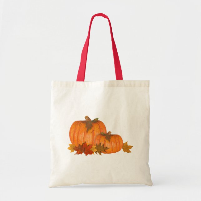 Fall Pumpkins Tote Bag (Front)