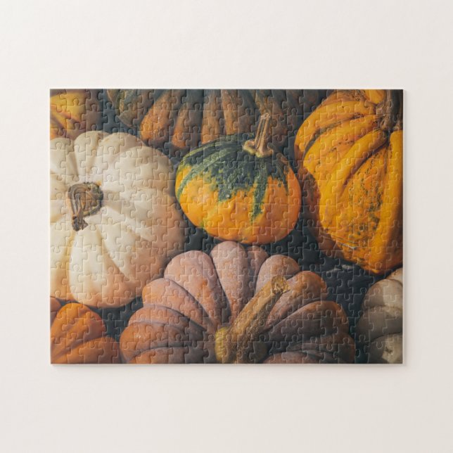 Fall Puzzles Pumpkin Photography Complex Jigsaw (Horizontal)