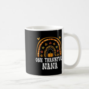 Fall Rainbow Thankful Nana Thanksgiving Family Mim Coffee Mug