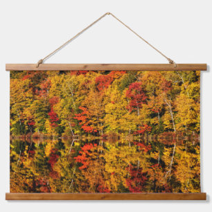 Fall Reflection on Russell Pond   New Hampshire Hanging Tapestry