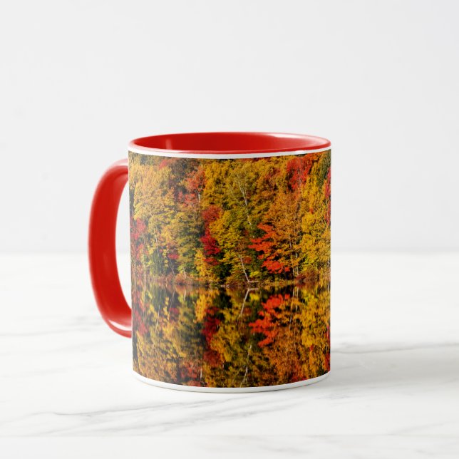 Fall Reflection on Russell Pond | New Hampshire Mug (Front Left)