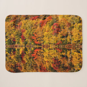 Fall Reflection on Russell Pond New Hampshire Sherpa Blanket