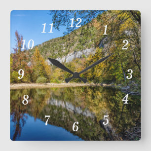 Fall Reflections At Buffalo National River Clock