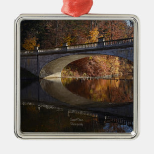 Fall Reflections at the Vanderbilt Estate Metal Ornament