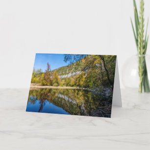 Fall Reflections Buffalo River Greeting Card