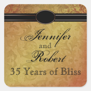 Fall Regency in Black and Gold Envelope Seal