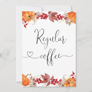 Fall Regular coffee card
