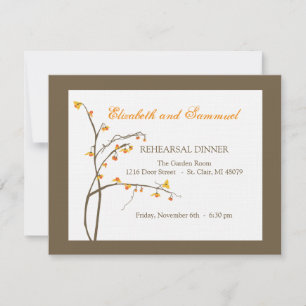 Fall Rehearsal Dinner Invitation