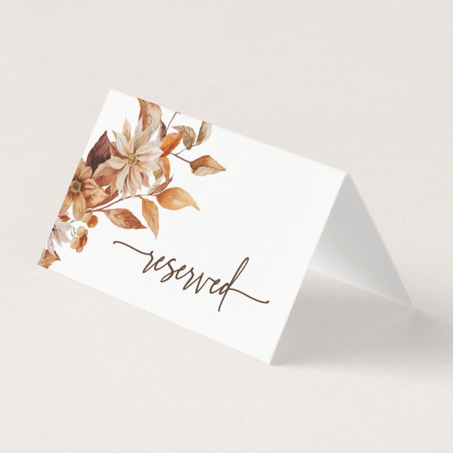 Fall Reserved Folded Card (Front)