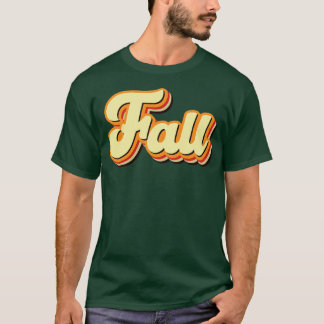 Fall Retro Text T-Shirt