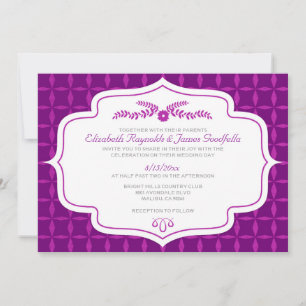 Fall Retro Wedding Invitations