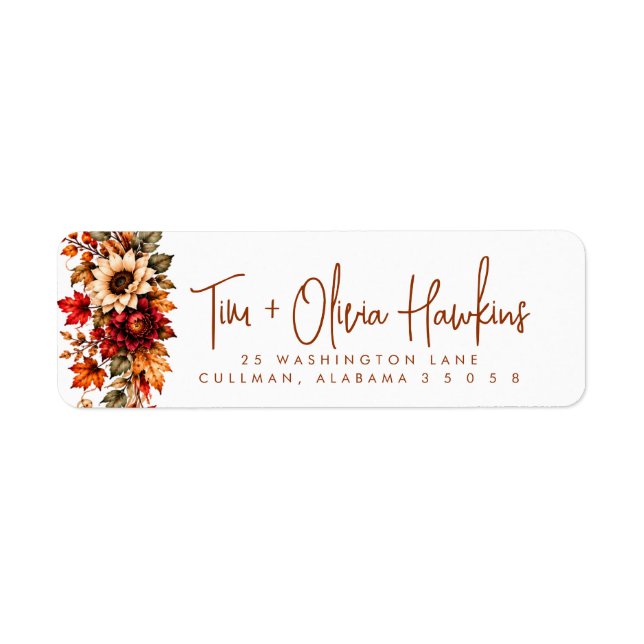 Fall | Return Address Label (Front)