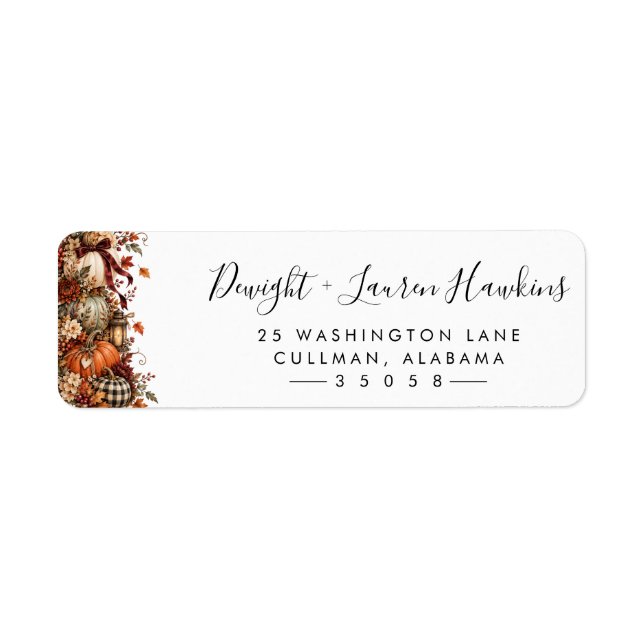 Fall | Return Address Label (Front)