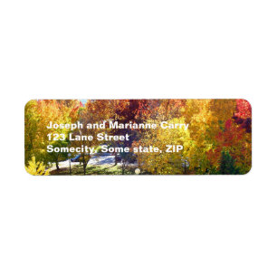 Fall  return adress Avery Label Return Address Label
