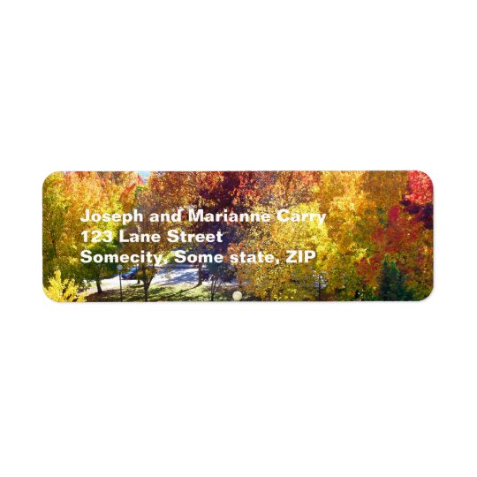 Fall return adress Avery Label Return Address Label