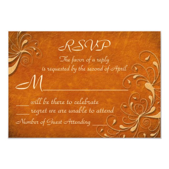 Fall Rhapsody RSVP Cards