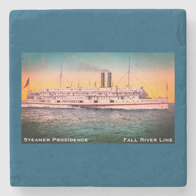 Fall River Line, Steamship 'Providence' Stone Coaster (Front)