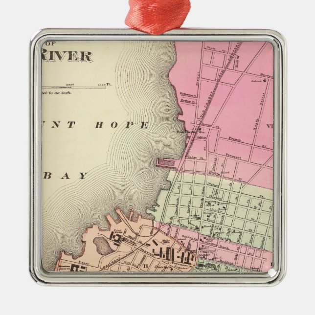 Fall River Metal Tree Decoration (Front)