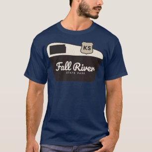 Fall River State Park Kansas Welcome Sign T-Shirt