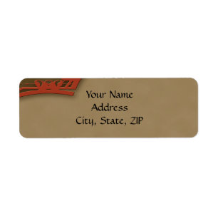 Fall Rose Bouquet Return Address Label