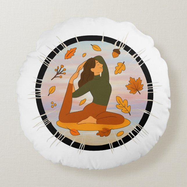 Fall Round Cushion (Front)