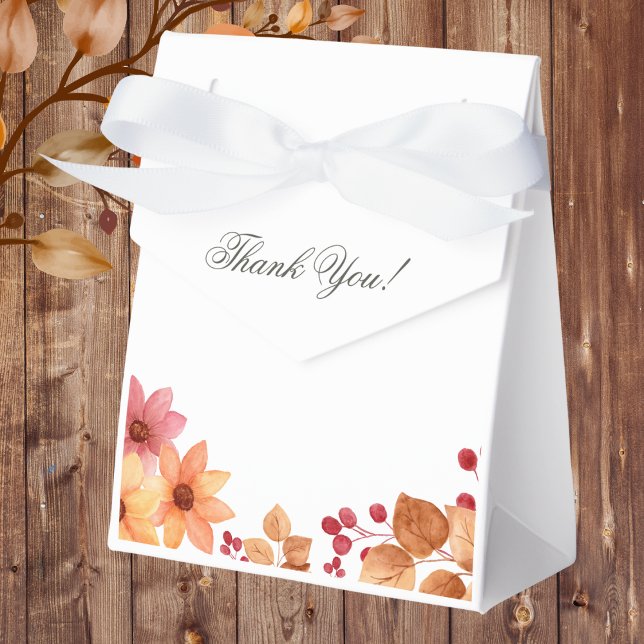 Fall Rustic Autumn Bridal Shower Favour Box (Creator Uploaded)
