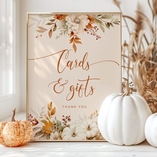 Fall rustic bridal hsower Cards and gifts Poster (Creator Uploaded)