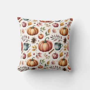 Fall Rustic Terracotta Autumn Farmhouse Cushion