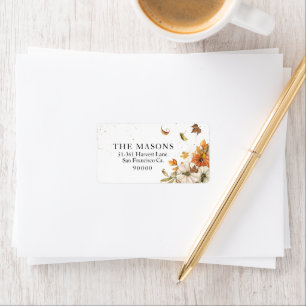 Fall Rustic Theme Label