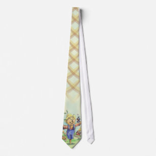 Fall Scarecrow Cartoon Tie