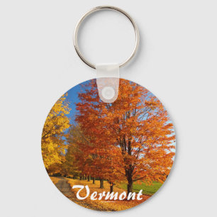 Fall Scene Key Ring