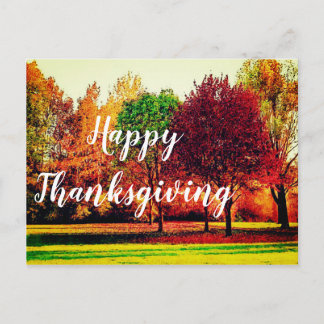 Fall Scene | Thanksgiving Postcard