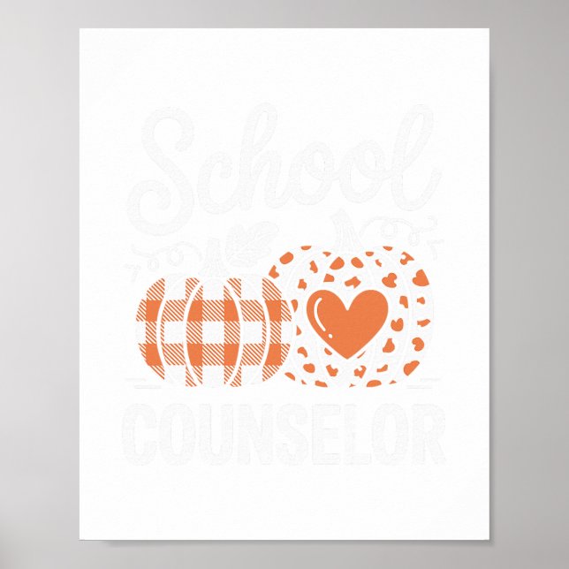 Fall School Counselor 1  Poster (Front)
