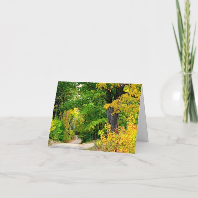 Fall Season All Occasion Message Card (Front)