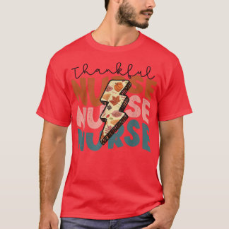 Fall Season Autumn Thankful Nurse Thanksgiving Gif T-Shirt
