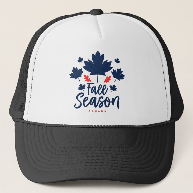 Fall Season Canada  Trucker Hat (Front)