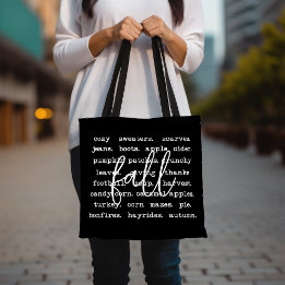 Fall Season Cosy Sweaters Scarves Design, Pumpkin Tote Bag