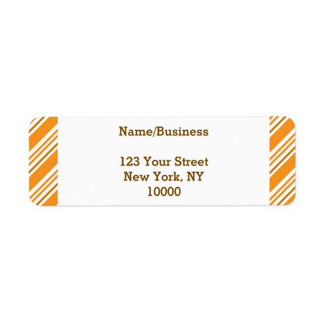 Fall Season Custom Return Address Label (Front)