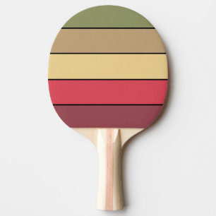 Fall Season Earth Tone Colors On Watercolor Paper Ping Pong Paddle