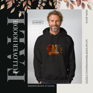 Fall Season Faux Yarn Adult Pullover Hoodie