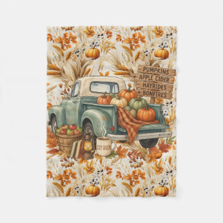 Fall Season Fleece Blanket