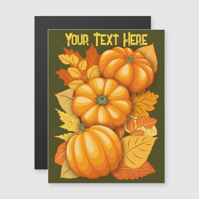 Fall Season Halloween Pumpkins Pattern (Front/Back)