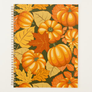Fall Season Halloween Pumpkins Pattern Planner