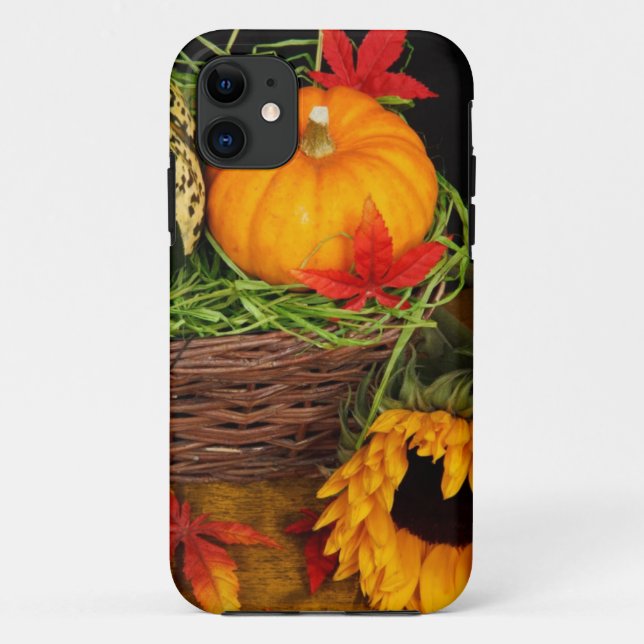 Fall Season Harvest Happy Thanksgiving Case-Mate iPhone Case (Back)