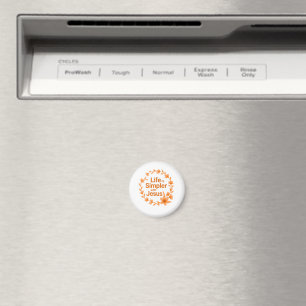 Fall Season Life Is Simpler With Jesus Magnet