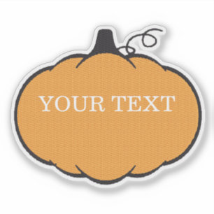 Fall Season Pumpkin Drawing Custom Text