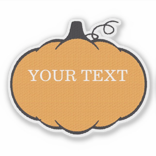 Fall Season Pumpkin Drawing Custom Text  (Front)